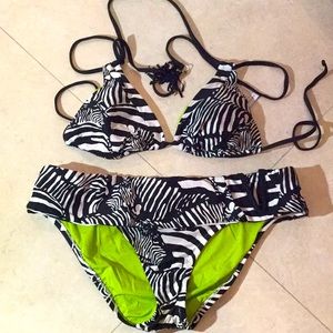 Trina Turk Black White Bikini.